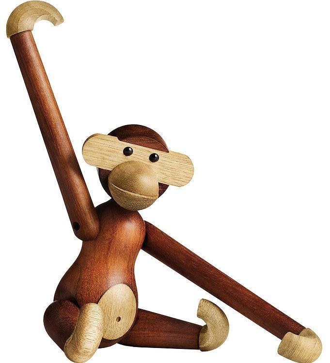 Kay Bojesen Træfigur - Abe -   Cm - Lille - Teak Limba