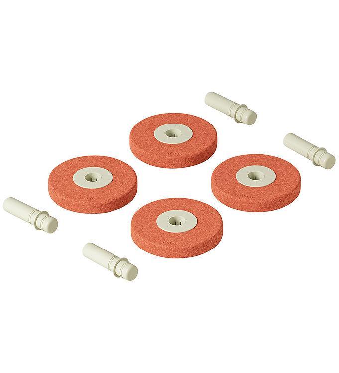 Modu  X Foam Wheels -  -pak - Burnt Orange Dusty Green