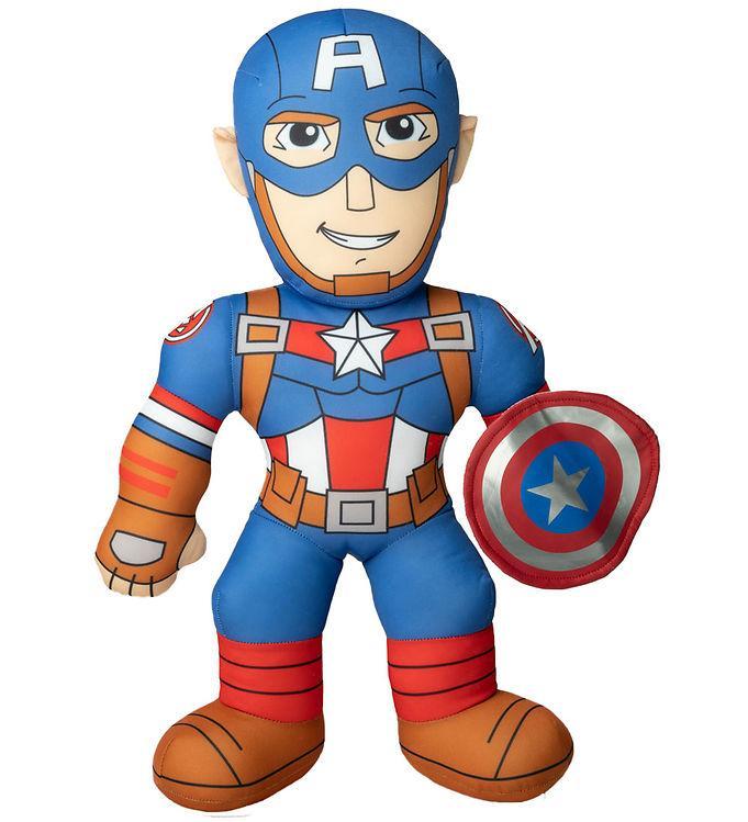 Marvel Bamse M  Lyd - Captain America -   Cm