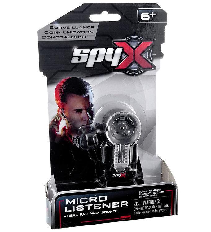 Spyx - Micro Listener - Hemmelig Lydoptager i Sort