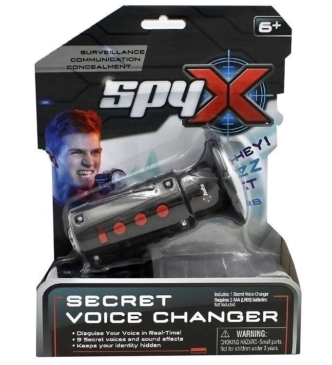 Spyx - Secret Voice Changer - Sort Sølv