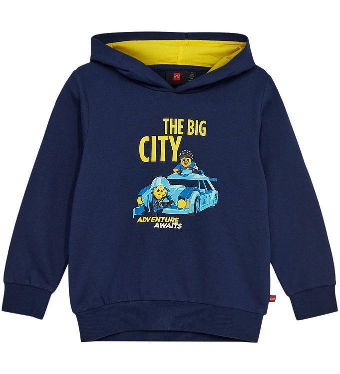 Lego City Hættetrøje - Lwscout - Mørk Navy & Gul