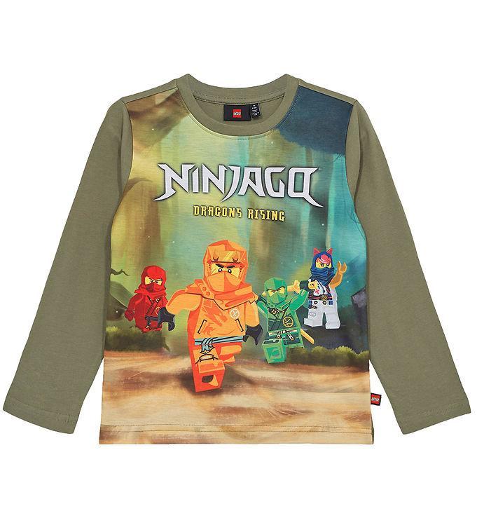 Lego Ninjago Bluse - Lwtano - Støvet Grøn på tilbud!