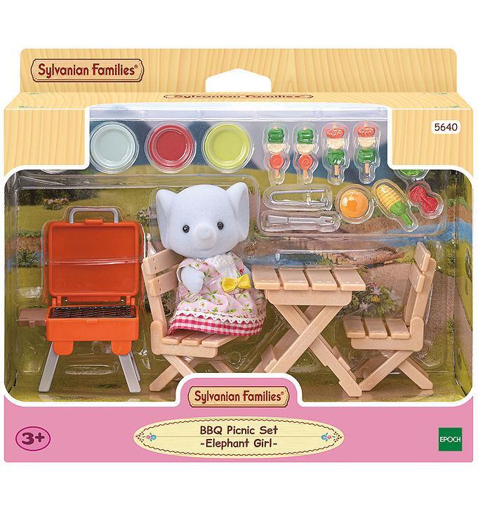 Sylvanian Families - Bbq Picnic Set - Elephant Girl -