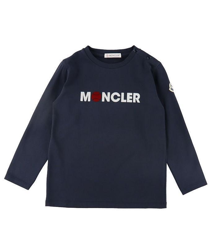 Moncler Bluse - Navy M  Print