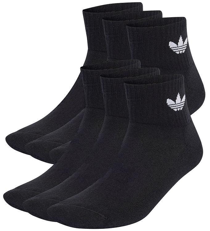 Adidas Originals Strømper - Mid Ankle 6 Pak - Sort
