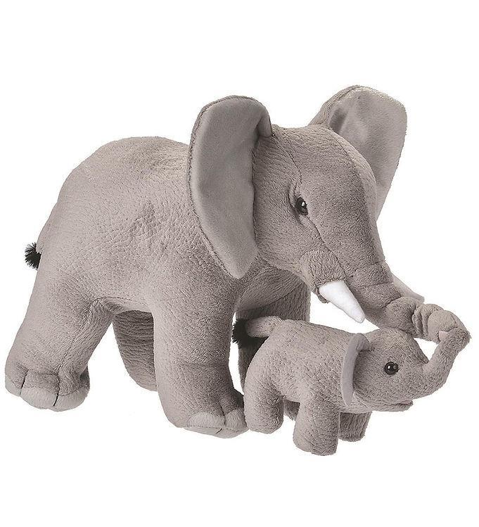 Wild Republic Bamse - Mom And Babies -  X  - Elefanter