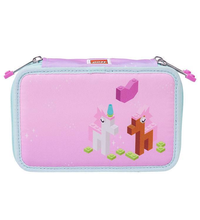 Lego?  Iconic Sparkle Penalhus M  Indhold - Pink Blå M  Print