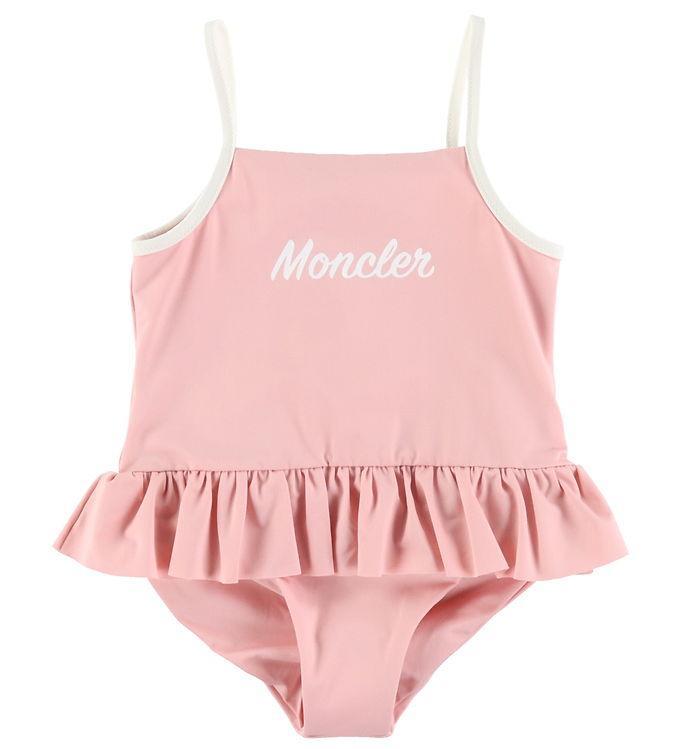 Moncler Badedragt - Rosa & Hvid på tilbud!
