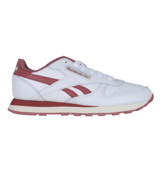 Reebok Classic Leather Sko - Hvid/Rosa Tilbud!