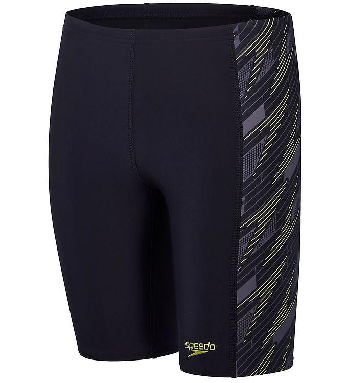 Speedo Badebukser - Hyperboom Panel Jammer - Sort Gul