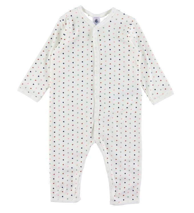 Petit Bateau Natdragt - Hvid M  Hjerter