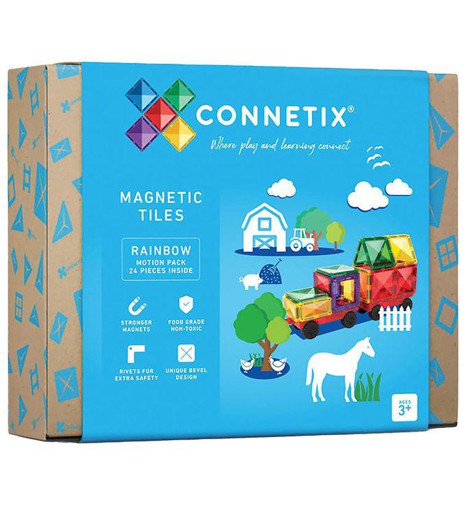 Connetix Magnetsæt -   Dele - Rainbow Motion Pack