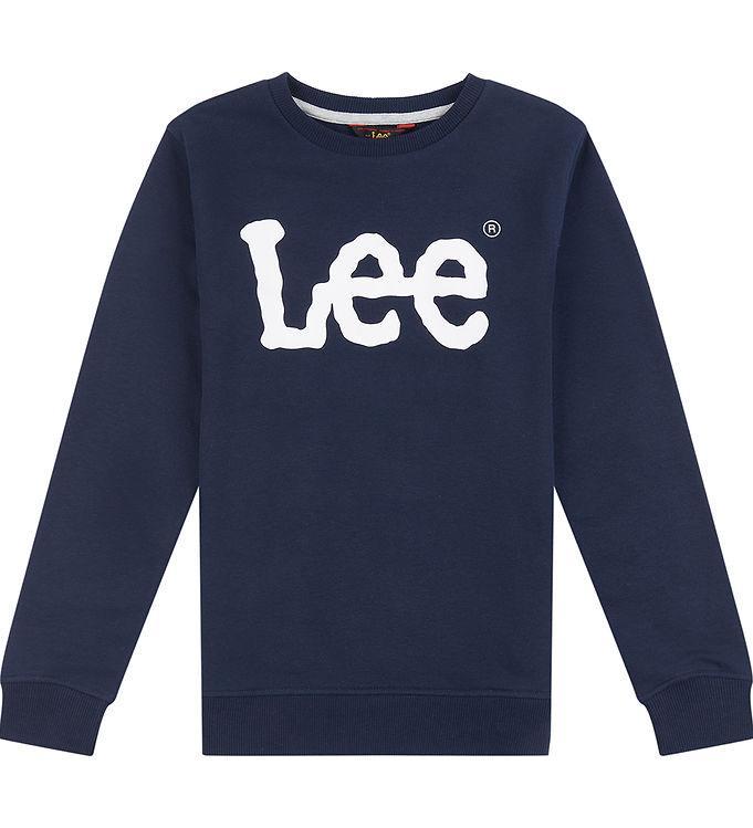 Lee Bluse - Wobbly Graphic - Mørkeblå Tilbud!