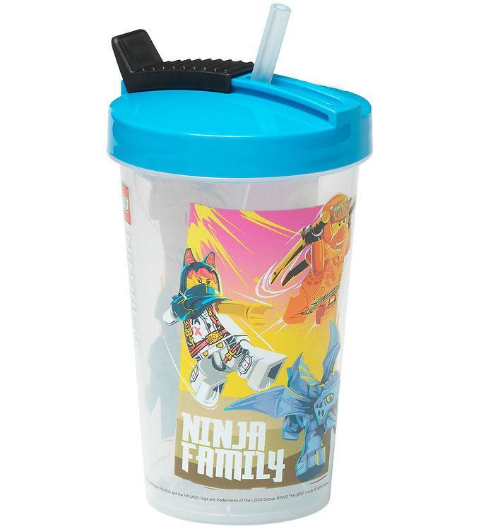 Lego Ninjago Drikkedunk med Sugerør - 500 ml