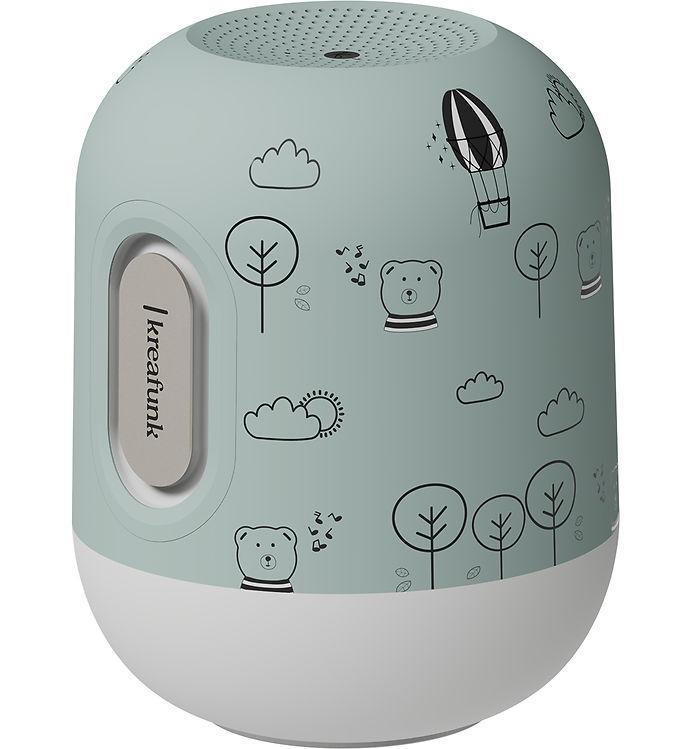 Kreafunk Højtaler M  Lampe - Bluetooth - Glowie - Dusty Green M