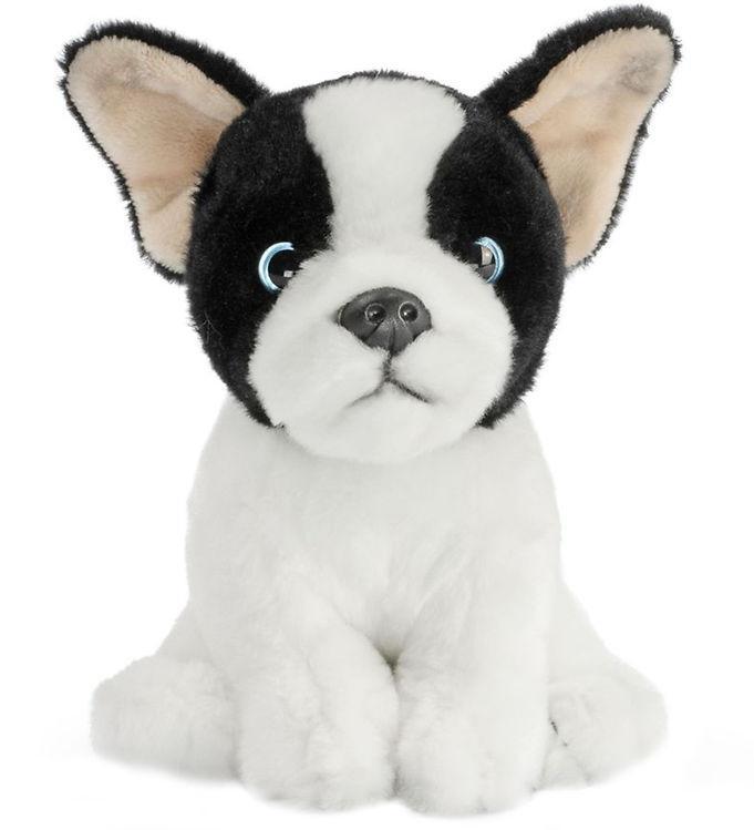 Living Nature Bamse -  X  Cm - Fransk Bulldog Hvalp - Hvid Sort
