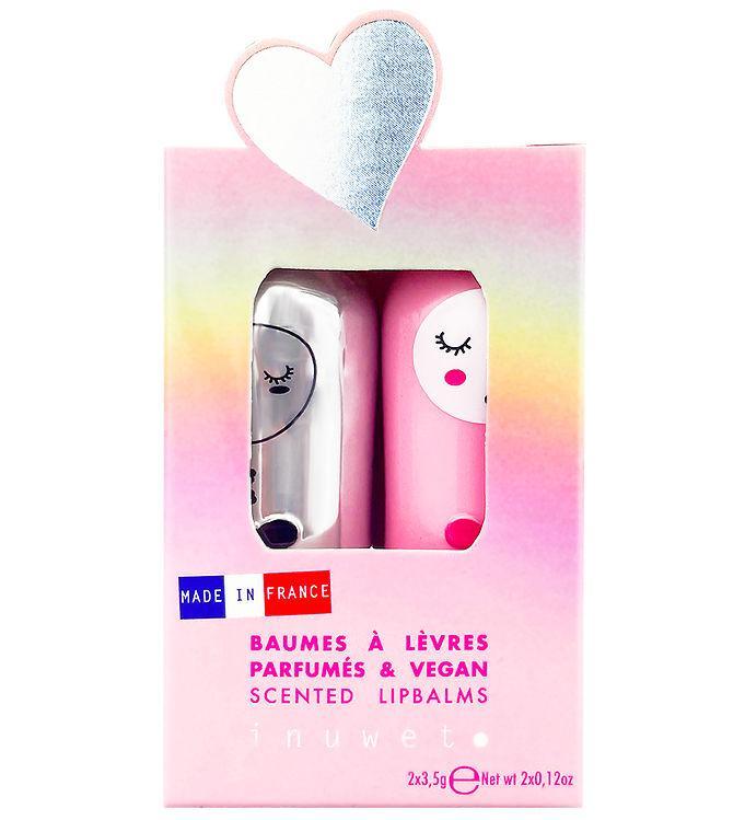 Inuwet Læbepomader -  -pak - Chloe - Coconut Strawberry