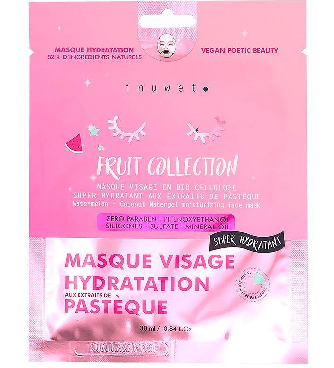 Inuwet Ansigtsmaske - Bio Cellulose - Fruit - Coconut Watermelon