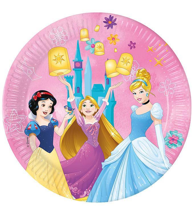 Decorata Paptallerkner - 8 Pak - Princess Live You