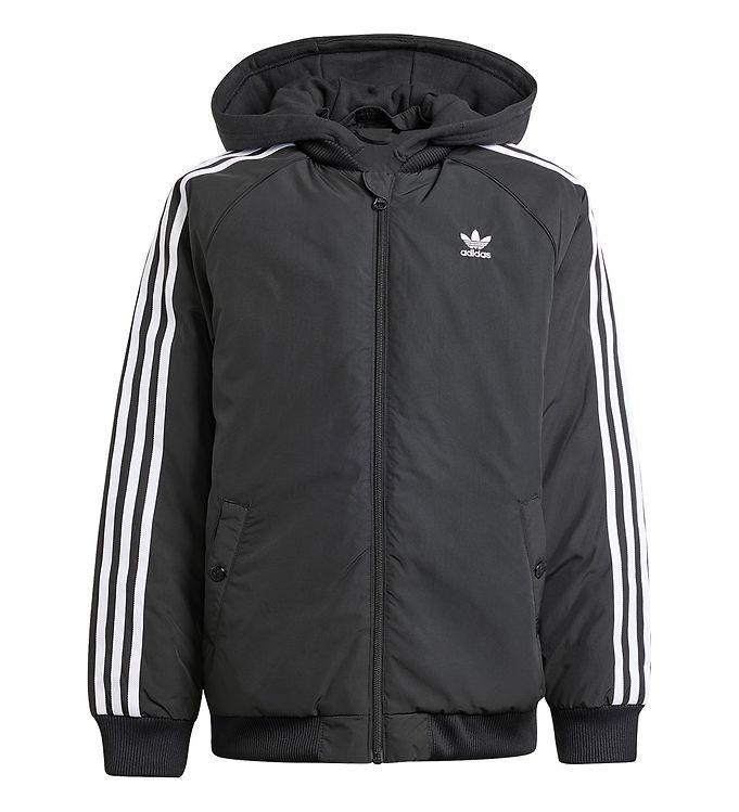 Adidas Originals Dunjakke - Sort og Hvid Tilbud