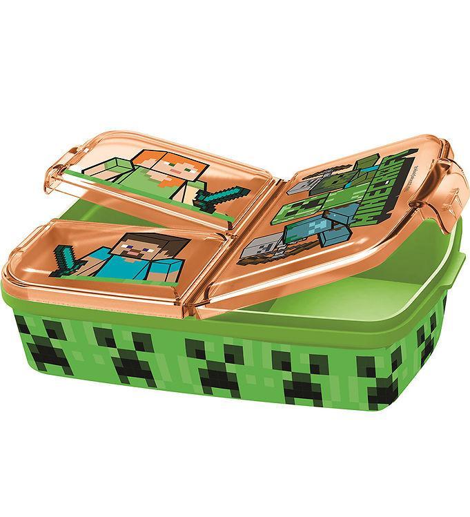 Minecraft Madkasse -   Rum -  X X  Cm - Grøn Orange