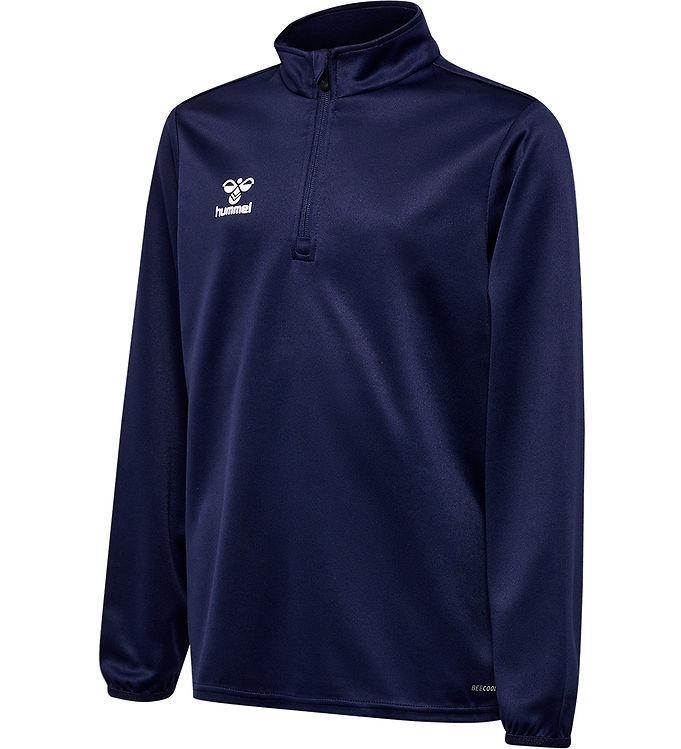 Hummel Bluse - Hmlessential Half Zip - Marine