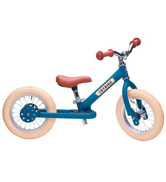 Trybike Løbecykel - Stål - Vintage Udgave - Blå tilbud