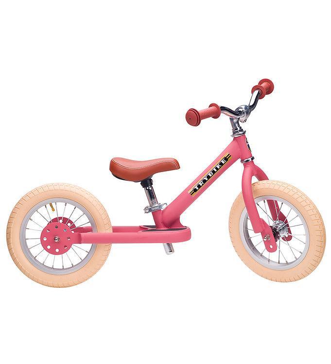 Trybike Løbecykel i Stål - Vintage Edition - Rosa