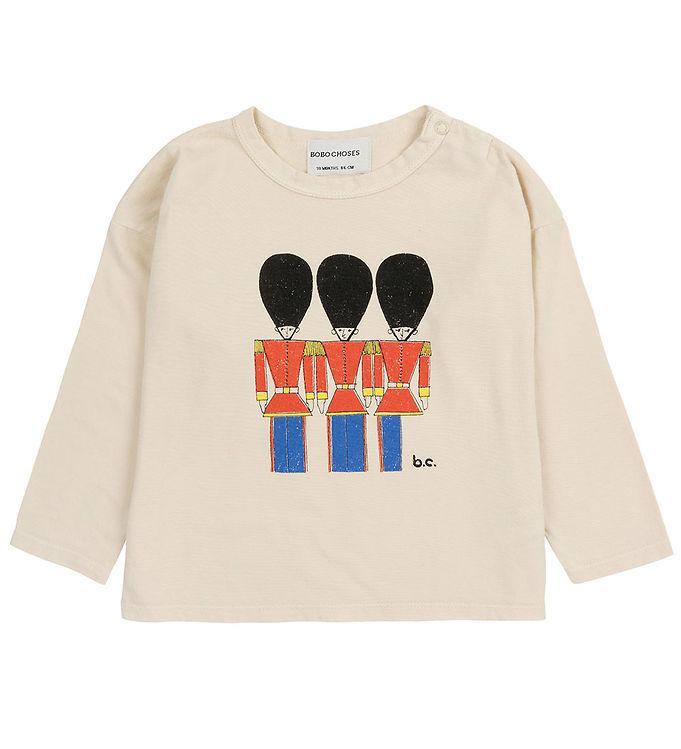 Bobo Choses Bluse - Little Tin Soldiers - Off White Tilbud