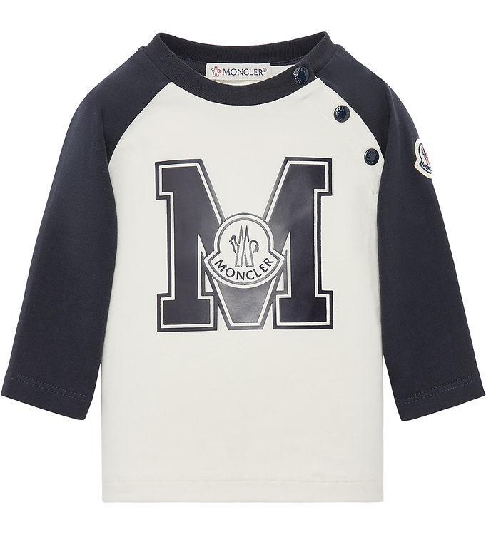 Moncler Bluse - Hvid Navy Tilbud!