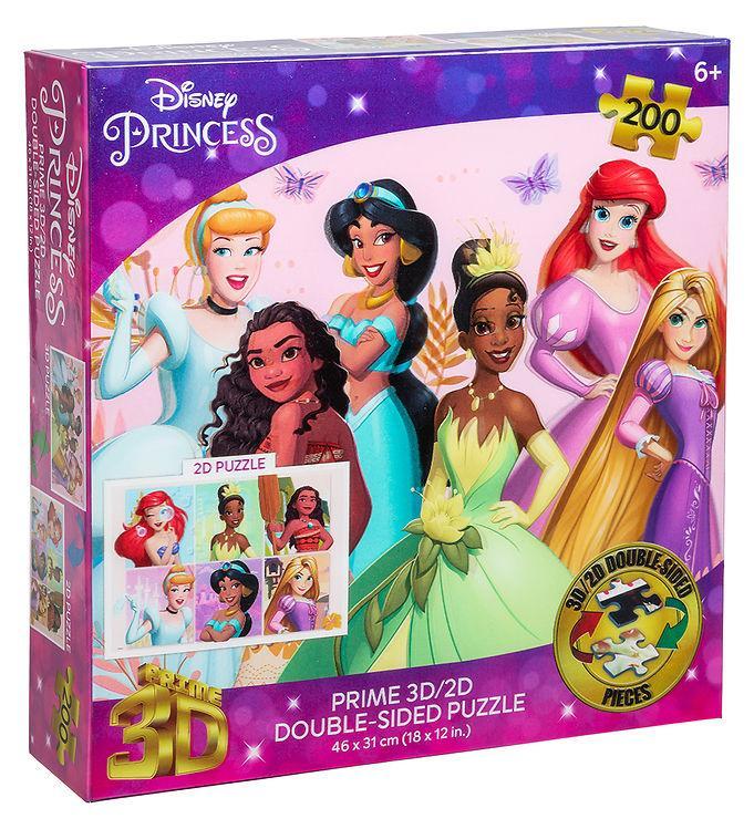Prime 3D Puslespil - Princess - 200 Brikker til Sjov!
