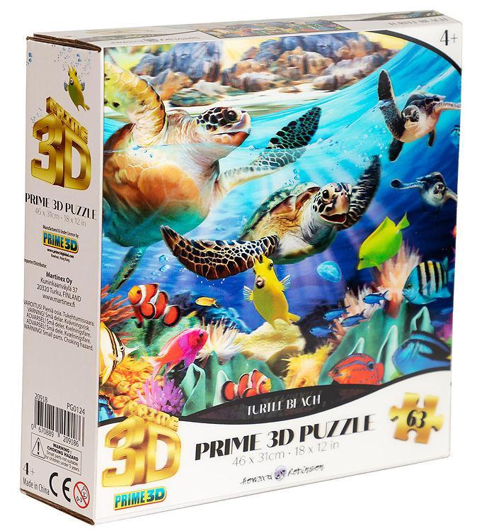 Prime  D Puzzle Puslespil -  D -   Brikker - Turtle Beach