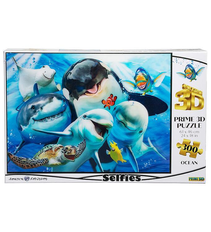 Prime  D Puzzle Puslespil -  D -   Brikker - Ocean Selfie