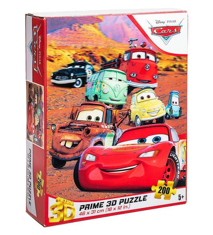 Prime 3D Puzzle Puslespil - Cars med 200 Brikker