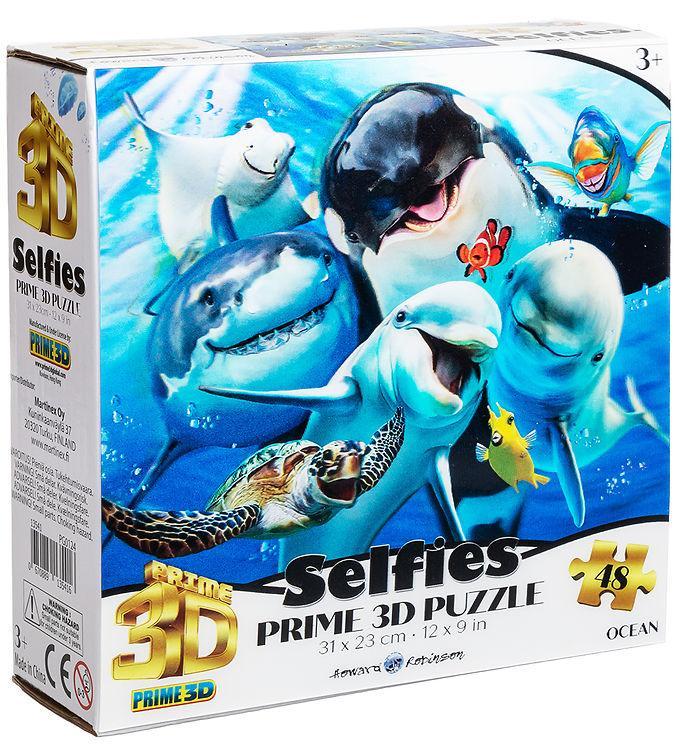 Prime  D Puzzle Puslespil -  D -   Brikker - Ocean Selfie