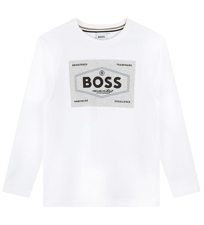 Boss Bluse - Hvid M  Sort