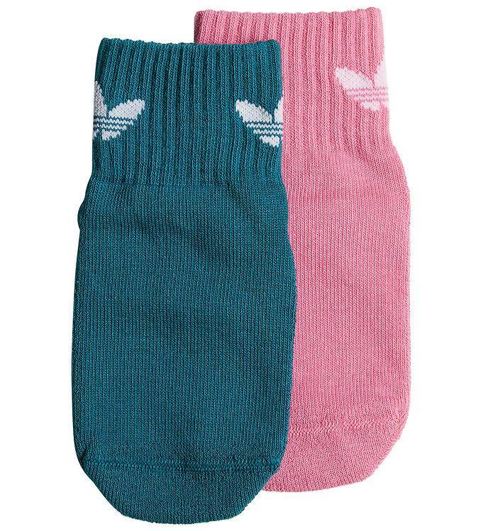 Adidas Originals Antiskrid Strømper 2 Pak - Petroleum Rosa