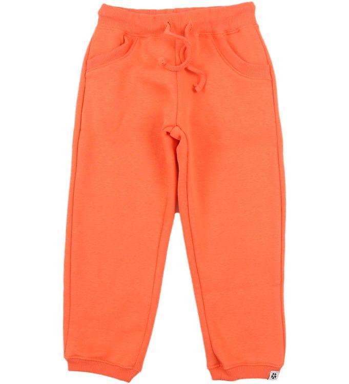 Papfar Børnesweatpants - Koral Orange Tilbud!