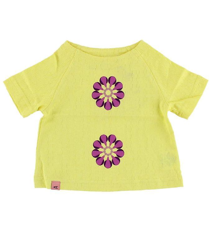 Albababy T-shirt - Gul M  Blomst