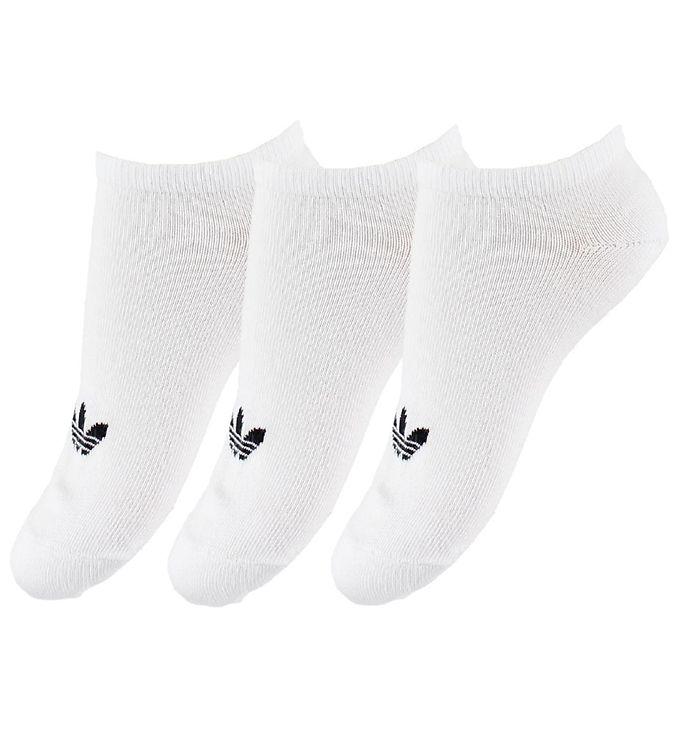 Adidas Originals Ankelstrømper - Trefoil -  -pak - Hvid M  Logo