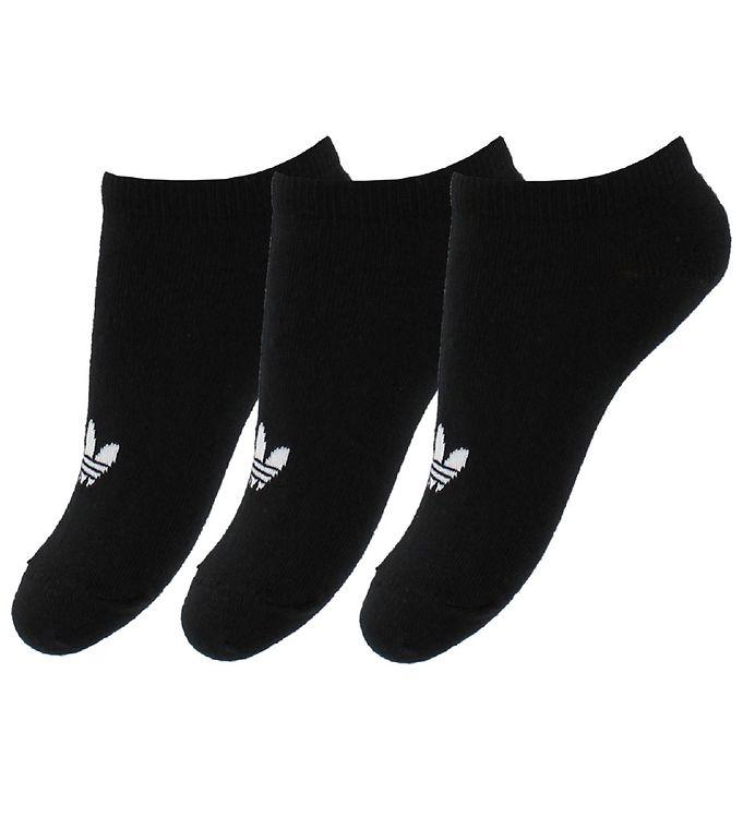 Adidas Originals Ankelstrømper - Trefoil -  -pak - Sort M  Logo