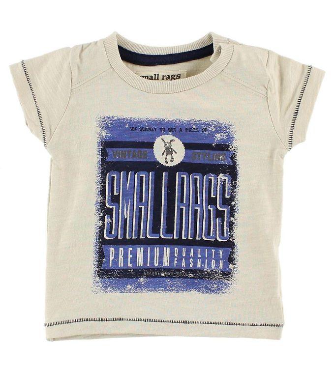 Small Rags T-shirt - Cremefarvet med Print