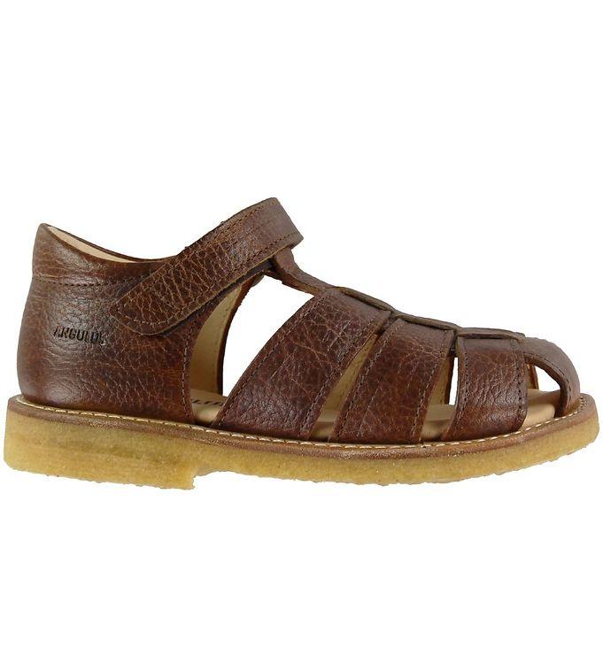 Angulus Sandaler - Cognac med Velcro på udsalg