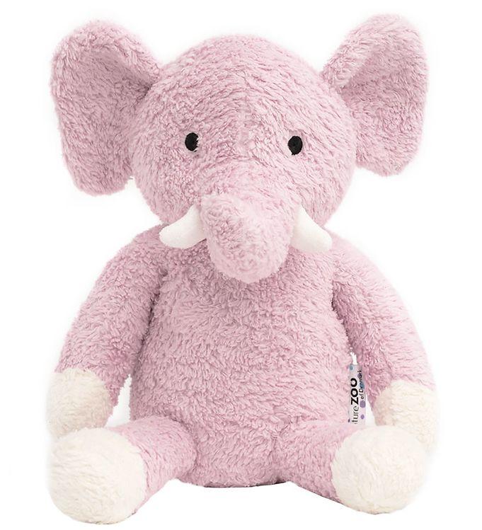 Naturezoo Bamse -   Cm - Teddyfleece - Elefant - Rosa
