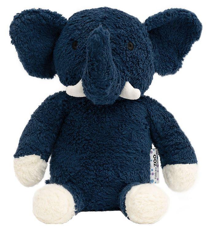 Naturezoo Bamse -   Cm - Teddyfleece - Elefant - Mørkeblå
