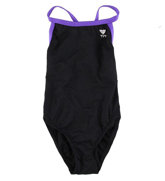 Tyr Badedragt - Hexa Diamondfit - Sort Lilla