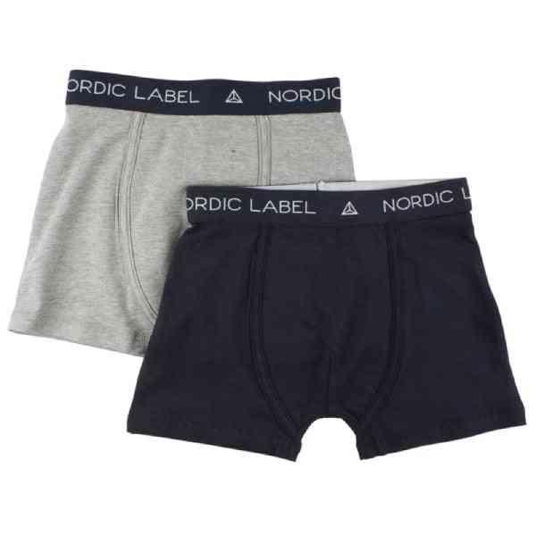 Nordic Label - Nordic Boxershorts  -pak - Grey Melange -