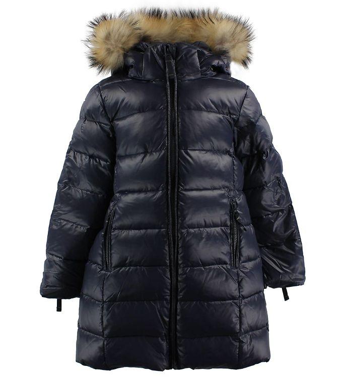 Ver De Terre Dunfrakke M  Pels - Navy
