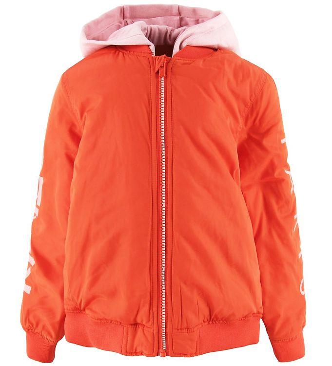 Kenzo Dynejakke - Floralia - Orange Rosa